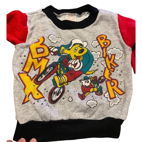 Vintage, BMX Biker Sweatshirt and Sweatpants Size 3T, Andover Togs Brand - Picture 2 of 7